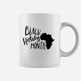 Black History Month Proud Africa Map Coffee Mug - Seseable