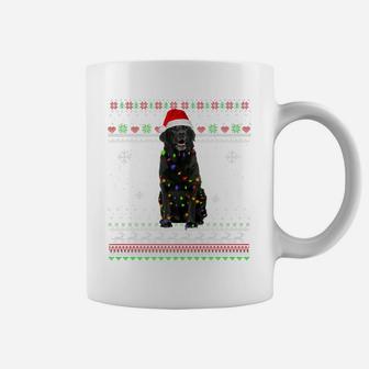 Black Lab Lights Funny Christmas Pajama Gift Xmas Sweater Coffee Mug | Crazezy