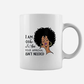 Black Queen Lady Curly Natural Afro African American Ladies Coffee Mug - Thegiftio UK
