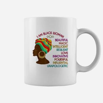 Black Woman African Roots Pride Gift Coffee Mug - Thegiftio UK