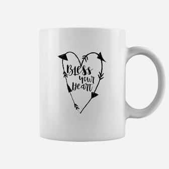 Bless Your Heart Southern Charm Saying Black Coffee Mug | Crazezy