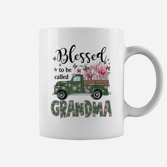 Blessed Grandma Truck Flower Mother's Day Coffee Mug | Crazezy AU