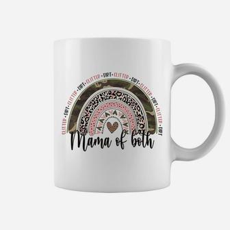 Blessed Mama Funny Leopard Boho Camo Rainbow Coffee Mug | Crazezy