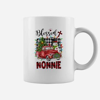 Blessed Nonnie Christmas Snowman - Grandma Gift Coffee Mug | Crazezy