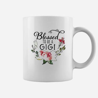 Blessed To Be A Gigi With Pink Flowers Coffee Mug - Thegiftio UK