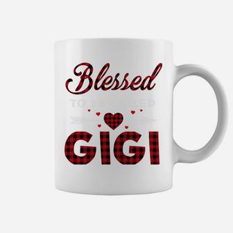 Blessed To Be Called Gigi-Buffalo Plaid Grandma Christmas Coffee Mug | Crazezy