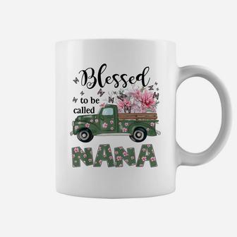 Blessed To Be Called Nana Butterfly And Flower Coffee Mug | Crazezy UK