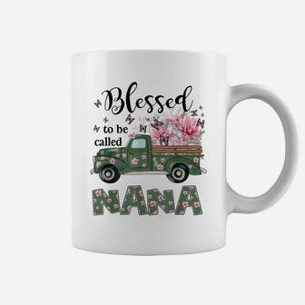 Blessed To Be Called Nana Truck Flower Coffee Mug | Crazezy DE