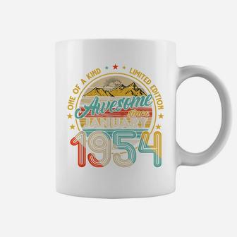 Born In January 1954 67Th Birthday Gift Retro 67 Years Old Coffee Mug | Crazezy UK