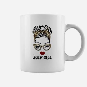Born In July Birthday Gift Leopard Coffee Mug | Crazezy AU