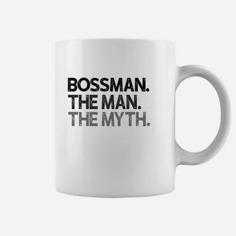 Bossman Boss Man Gift Man Myth The Legend Coffee Mug - Thegiftio UK