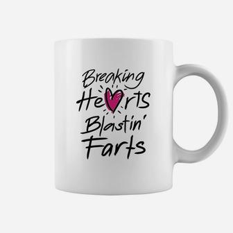 Breaking Hearts Blasting Farts Coffee Mug - Thegiftio UK