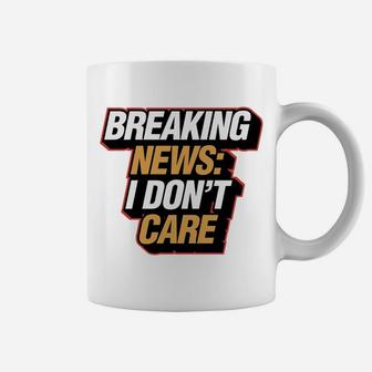 Breaking News I Don't Care Funny Christmas Gag Gift Coffee Mug | Crazezy UK