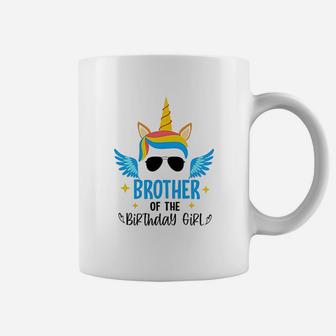 Brother Of The Birthday Girl Unicorn Graphic Coffee Mug | Crazezy AU