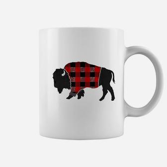 Buffalo Plaid Bison Red And Black Coffee Mug | Crazezy AU