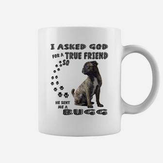 Bugg Quote Mom, Pugin Dad Print, Cute Boston Terrier Pug Dog Coffee Mug | Crazezy UK
