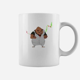 Bull Market Gets The Bear Angry Stock Market Trader Coffee Mug - Thegiftio UK