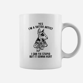 Bull Terrier Tattoo Coffee Mug - Thegiftio UK