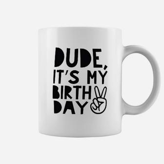 Bump And Beyond Designs Boy Second Birthday Kids Dude Its My Birthday Coffee Mug | Crazezy AU
