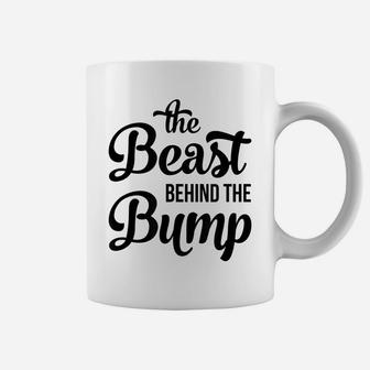 Bump Pregnancy Shirt - The Beast Behind The Bump Coffee Mug | Crazezy AU