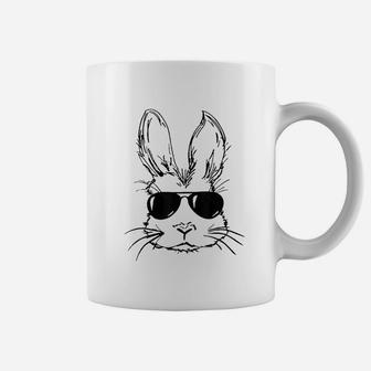 Bunny Face With Sunglasses Coffee Mug | Crazezy CA