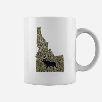 Camouflage Idaho Elk Hunting Graphic Id Elk Hunter Coffee Mug | Crazezy