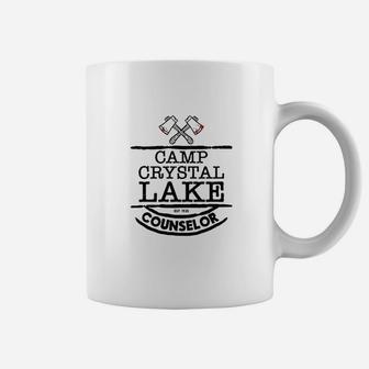 Camp Crystal Lake Counselor Staff Costume White Coffee Mug | Crazezy