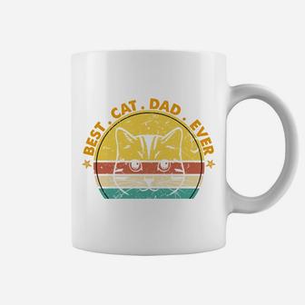 Cat Dad Sunset Face Cat Daddy Kitten Best Cat Dad Ever Sweatshirt Coffee Mug | Crazezy