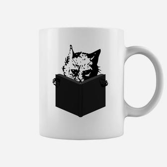 Cat Reading Coffee Mug - Thegiftio UK