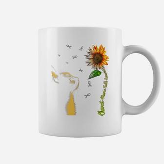 Cat Sunflower Charcot Marie Tooth Awareness Coffee Mug | Crazezy UK