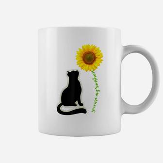 Cat You Are My Sunshine Sunflower Cats Lover Christmas Gifts Coffee Mug | Crazezy