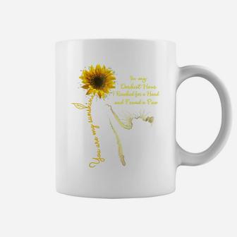 Cat You Are My Sunshine Sunflower In My Darkest Hour A Paw Coffee Mug | Crazezy CA