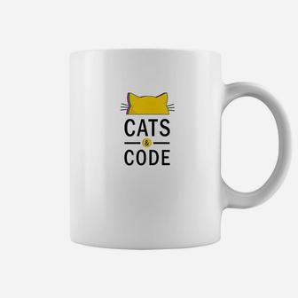Cats And Code Cat And Programming Coffee Mug | Crazezy DE
