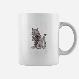 Cats And Tats Shirt Coffee Mug | Crazezy DE