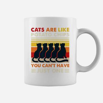 Cats Are Like Potato Chips Shirt Funny Cat Lovers Gift Kitty Coffee Mug | Crazezy