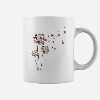 Cats Flower Fly Dandelion Shirt Cute Cat Lover Coffee Mug | Crazezy AU
