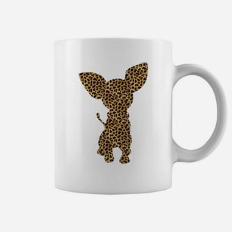 Chihuahua Leopard Print Dog Pup Animal Lover Women Gift Coffee Mug | Crazezy