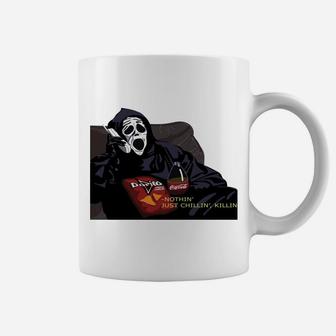 Chillin, Killin Ghost Scream Coffee Mug | Crazezy CA