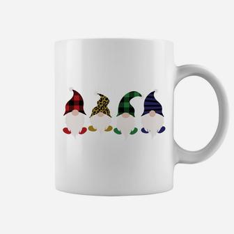 Chillin With My Gnomies Christmas Plaid Leopard Gnomes Sweatshirt Coffee Mug | Crazezy DE