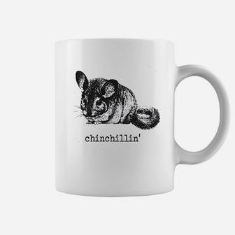 Chinchillin Funny Chinchilla Animal Lover Graphic Vintage Cool Coffee Mug | Crazezy AU