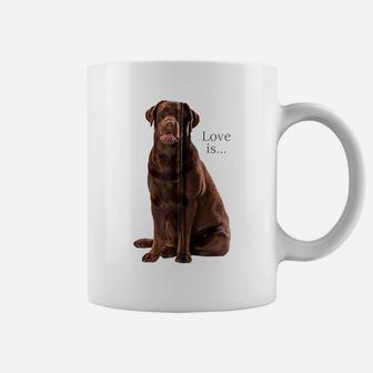 Chocolate Labrador Retriever Shirt Lab Tee Dog Mom Dad Puppy Zip Hoodie Coffee Mug | Crazezy