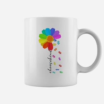 Choose Kind Autism Awareness Daisy Flower Costume Puzzle Coffee Mug | Crazezy UK