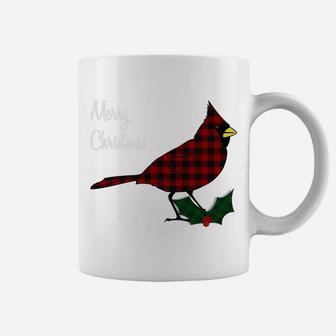 Christmas Buffalo Plaid Cardinal Matching Family Pajamas Coffee Mug | Crazezy UK