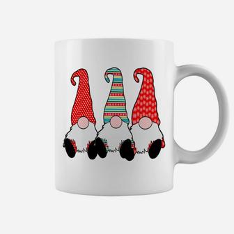 Christmas Gnomes Winter Snowflakes Red Green Hats Coffee Mug | Crazezy UK