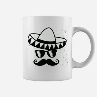 Cinco De Mayo Mustache Face Coffee Mug | Crazezy UK