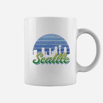 City Retro Skyline Sunset Home State Pride Summer Coffee Mug | Crazezy