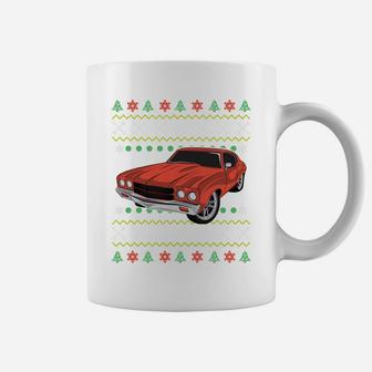 Classic Muscle Car Ugly Christmas Antique Vintage Tacky Gift Coffee Mug | Crazezy