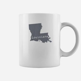 Classic Teaze Louisiana State Map Shape La Pride Coffee Mug - Thegiftio UK