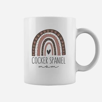 Cocker Spaniel Cute Rainbow Paw Dog Mom Coffee Mug | Crazezy UK
