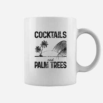 Cocktails And Palm Trees Coffee Mug | Crazezy